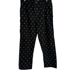 Polo Ralph Lauren Men's size M Pajama Lounge Pants black Logo-print Cotton